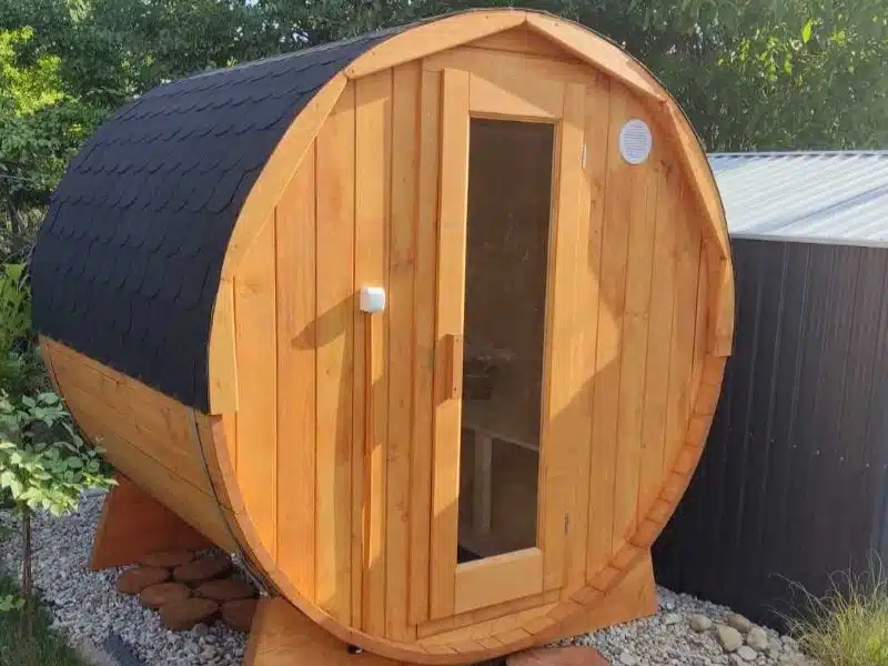 2 SZEMÉLYES HORDÓSZAUNA ELEKTROMOS KÁLYHÁVAL 2 2 személyes hordószauna-1