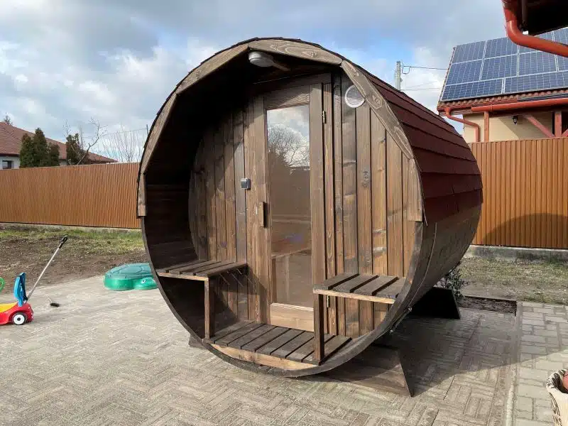 2 SZEMÉLYES HORDÓSZAUNA ELEKTROMOS KÁLYHÁVAL 4 2 személyes hordószauna-3