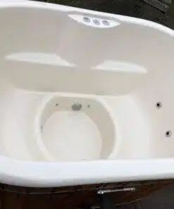 2 személyes ofuro ovális üvegszálas külső kályhás dézsafürdő-1