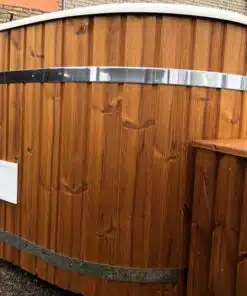 2 személyes ofuro ovális üvegszálas külső kályhás dézsafürdő-2