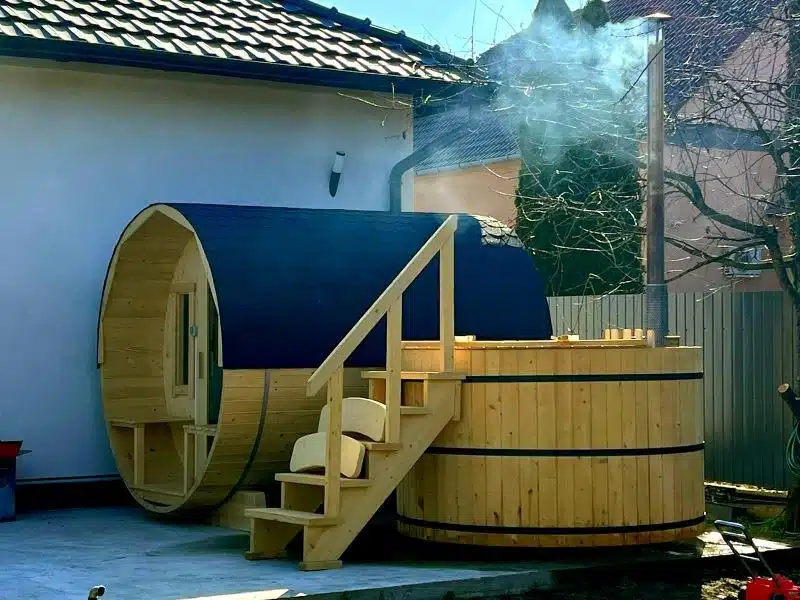 4 SZEMÉLYES HORDÓSZAUNA 6 KW ELEKTROMOS KÁLYHÁVAL 4 4 személyes hordószauna-3