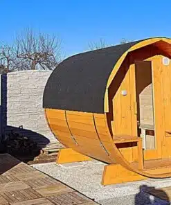 4 SZEMÉLYES HORDÓSZAUNA 6 KW ELEKTROMOS KÁLYHÁVAL 12 4 személyes hordószauna-4