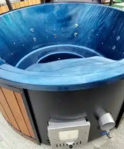 6 személyes clasic in integrált kályhás akril dézsafürdő