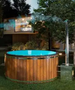 Clasic out 6 személyes külső kályhás akril dézsafürdő