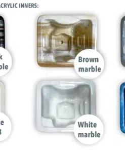 Clasic out 6 személyes külső kályhás akril dézsafürdő-5