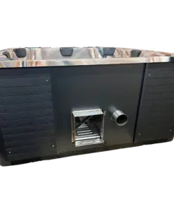 Grande 8 személyes akril dézsafürdő integrált kályhával-7