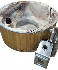 LUX IN 6 személyes KÜLSŐ KÁLYHÁS PRÉMIUM MÁRVÁNY AKRIL dézsafürdő 7