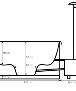 MÁLTA 6 SZEMÉLYES ÜVEGSZÁLAS DÉZSAFÜRDŐ KÜLSŐ KÁLYHÁVAL, WELLNESS CSOMAGBAN 25 Málta külső kályhás-13