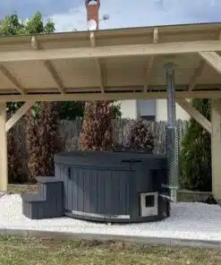 MÁLTA 6 SZEMÉLYES INTEGRÁLT KÁLYHÁS ÜVEGSZÁLAS DÉZSAFÜRDŐ THERMOTETŐVEL, WELLNESS CSOMAGBAN 55 Málta üvegszálas integrált kályhás dézsafürdő-12