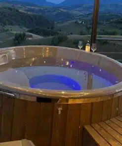 MÁLTA 6 SZEMÉLYES INTEGRÁLT KÁLYHÁS ÜVEGSZÁLAS DÉZSAFÜRDŐ THERMOTETŐVEL, WELLNESS CSOMAGBAN 70 Málta üvegszálas integrált kályhás dézsafürdő-27