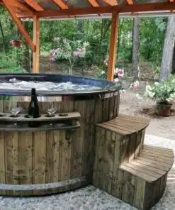 MÁLTA 6 SZEMÉLYES INTEGRÁLT KÁLYHÁS ÜVEGSZÁLAS DÉZSAFÜRDŐ THERMOTETŐVEL, WELLNESS CSOMAGBAN 81 Málta üvegszálas integrált kályhás dézsafürdő-38