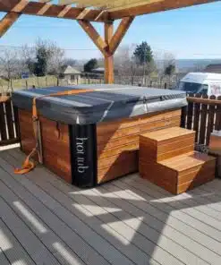 Monaco out thermowood külső kályhás akril dézsafürdő-4