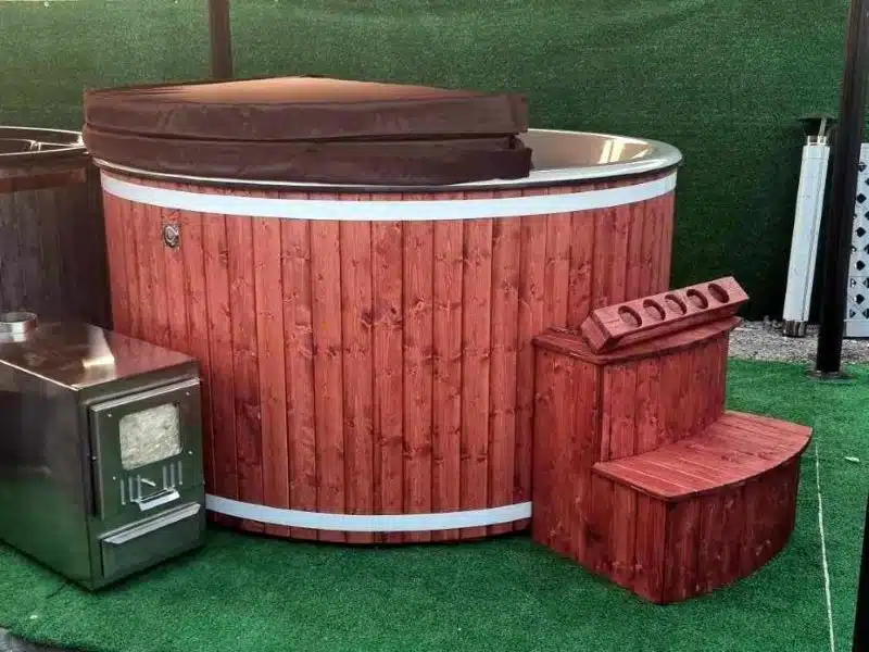 PEARL 6 SZEMÉLYES KÜLSŐ KÁLYHÁS SÓZHATÓ ÜVEGSZÁLAS DÉZSAFÜRDŐ 7 Pearl külső kályhás üvegszálas dézsafürdő-6