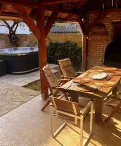 RUBIN 5-6 SZEMÉLYES PRÉMIUM NÉGYSZÖG ALAKÚ AKRIL DÉZSAFÜRDŐ KÜLSŐ KÁLYHÁVAL 26 Rubin akril külső kályhás dézsafürdő-10