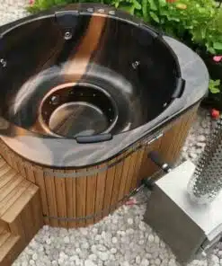 RUBIN 5-6 SZEMÉLYES PRÉMIUM NÉGYSZÖG ALAKÚ AKRIL DÉZSAFÜRDŐ KÜLSŐ KÁLYHÁVAL 28 Rubin akril külső kályhás dézsafürdő-12