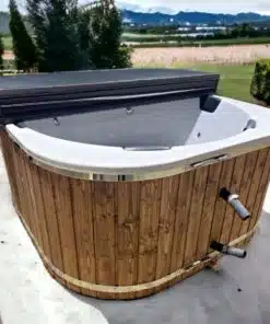 RUBIN 5-6 SZEMÉLYES PRÉMIUM NÉGYSZÖG ALAKÚ AKRIL DÉZSAFÜRDŐ KÜLSŐ KÁLYHÁVAL 23 Rubin akril külső kályhás dézsafürdő-7