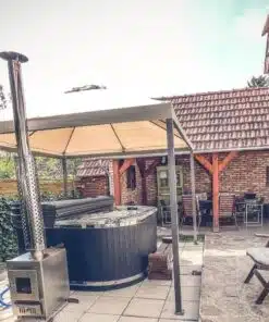 RUBIN 5-6 SZEMÉLYES PRÉMIUM NÉGYSZÖG ALAKÚ AKRIL DÉZSAFÜRDŐ KÜLSŐ KÁLYHÁVAL 25 Rubin akril külső kályhás dézsafürdő-9