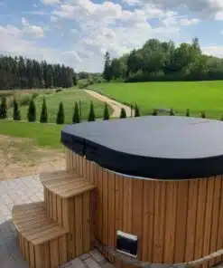 Rubin akril négyszögletes integrált kályhás dézsafürdő-17