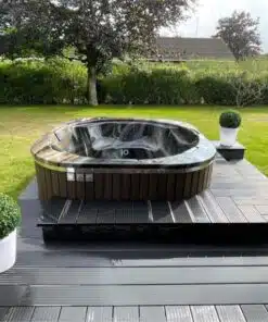 Rubin akril négyszögletes integrált kályhás dézsafürdő-7