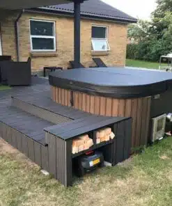 Rubin akril négyszögletes integrált kályhás dézsafürdő-9