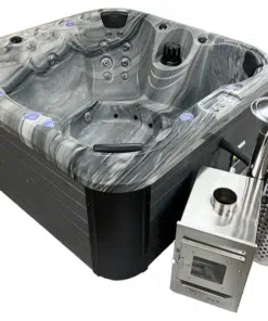 Topáz 4 személyes fatüzelésű akril jakuzzi-1