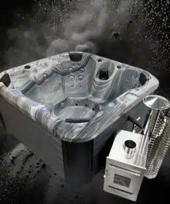 Topáz 4 személyes fatüzelésű akril jakuzzi