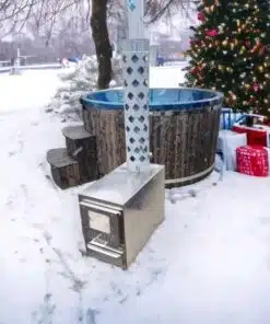 Pearl 6 személyes akril dézsafürdő saválló külső kályhával