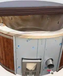 Pearl 5 személyes akril dézsafürdő saválló integrált kályhával