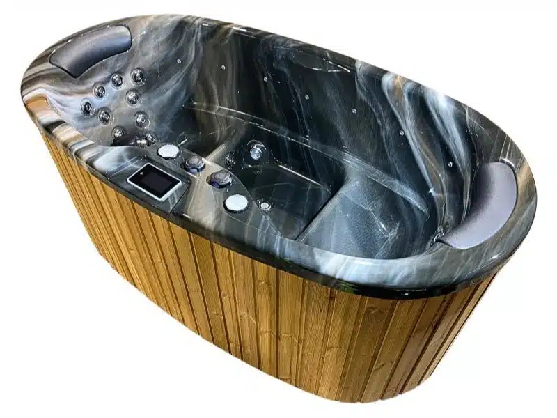 JADE 2 személyes prémium akril ovális dézsafürdő GECKO 3 KW elektromos fűtéssel 3 JADE 2 személyes prémium akril ovális dézsafürdő GECKO 3 KW elektromos fűtéssel 2