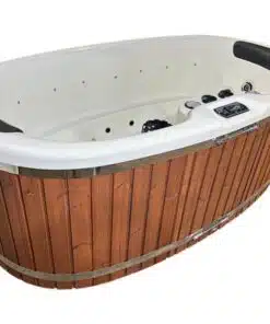 JADE 2 személyes prémium akril ovális dézsafürdő GECKO 3 KW elektromos fűtéssel 5