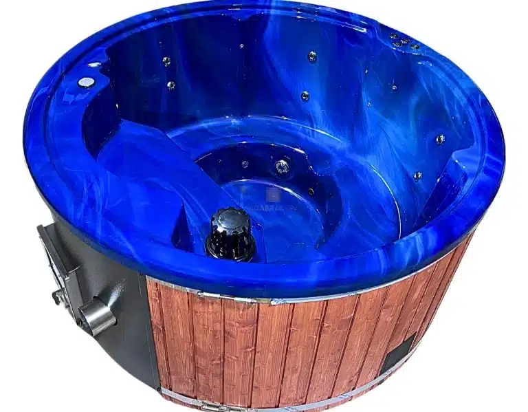 MEGÚJULT LUX IN 5 személyes INTEGRÁLT KÁLYHÁS PRÉMIUM MÁRVÁNY AKRIL dézsafürdő wellness csomagban 5 LUX IN 5 személyes INTEGRÁLT KÁLYHÁS PRÉMIUM MÁRVÁNY AKRIL dézsafürdő 2