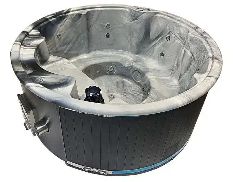 MEGÚJULT LUX IN 5 személyes INTEGRÁLT KÁLYHÁS PRÉMIUM MÁRVÁNY AKRIL dézsafürdő wellness csomagban 4 LUX IN 5 személyes INTEGRÁLT KÁLYHÁS PRÉMIUM MÁRVÁNY AKRIL dézsafürdő 3