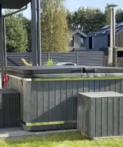 Palermo négyszögletes 8 személyes üvegszálas dézsafürdő integrált kályhával 11 Palermo négyszögletes 8 személyes üvegszálas dézsafürdő integrált kályhával 2