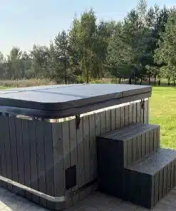 Palermo négyszögletes 8 személyes üvegszálas dézsafürdő integrált kályhával 12 Palermo négyszögletes 8 személyes üvegszálas dézsafürdő integrált kályhával 3