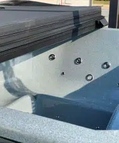 Palermo négyszögletes 8 személyes üvegszálas dézsafürdő integrált kályhával 10 Palermo négyszögletes 8 személyes üvegszálas dézsafürdő integrált kályhával 4