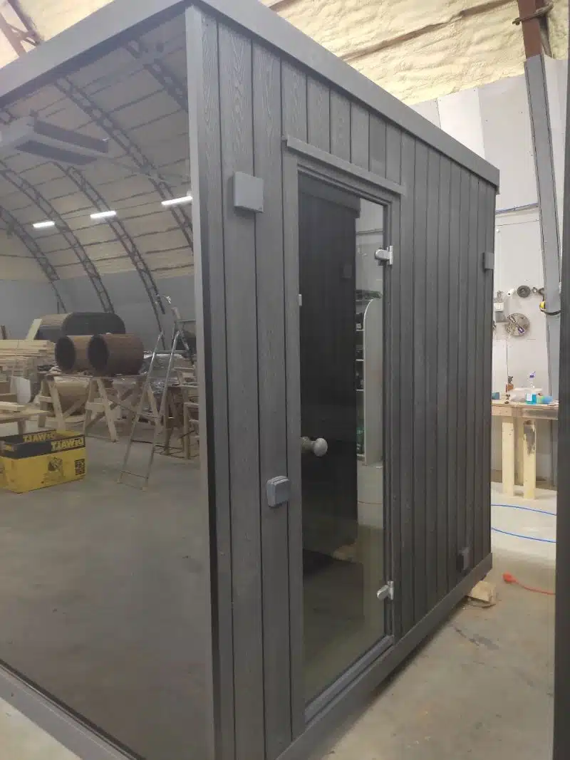 ÉDEN 4 személyes szauna HIMALÁJA sóval, WPC külső borítással 3 ÉDEN 4 személyes szauna HIMALÁJA sóval, WPC külső borítással 3