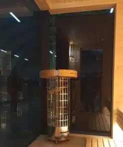 ÉDEN 4 személyes szauna HIMALÁJA sóval, WPC külső borítással 8 ÉDEN 4 személyes szauna HIMALÁJA sóval, WPC külső borítással 4