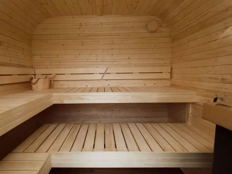 MANGA 4-6 személyes szauna elektromos kályhával, kétszintes padokkal 11 MANGA 4-6 személyes szauna elektromos kályhával, kétszintes padokkal 11