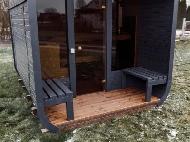 MANGA 4-6 személyes szauna elektromos kályhával, kétszintes padokkal 4 MANGA 4-6 személyes szauna elektromos kályhával, kétszintes padokkal 4