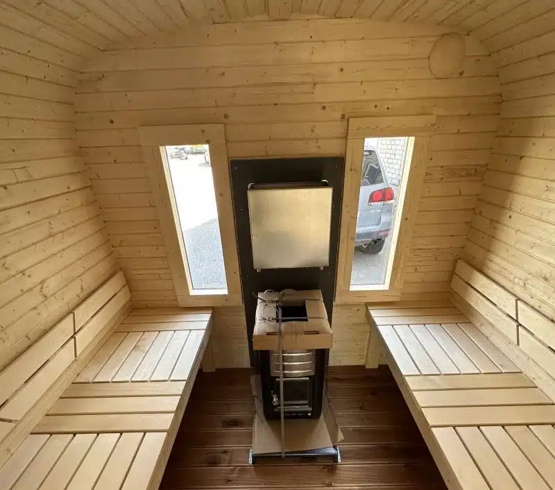 MANGA 4-6 személyes szauna elektromos kályhával, kétszintes padokkal 7 MANGA 4-6 személyes szauna elektromos kályhával, kétszintes padokkal 7