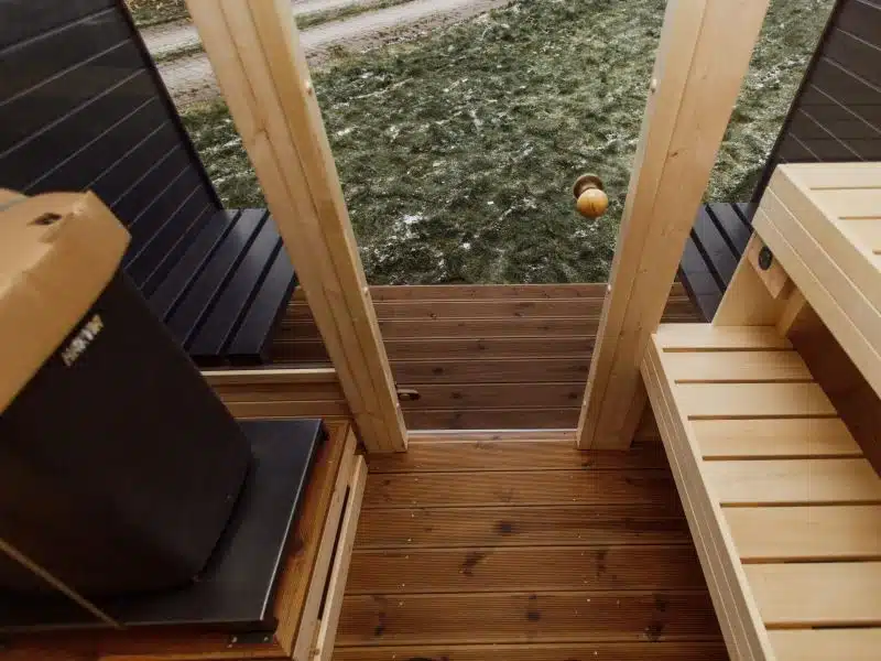 MANGA 4-6 személyes szauna elektromos kályhával, kétszintes padokkal 9 MANGA 4-6 személyes szauna elektromos kályhával, kétszintes padokkal 9