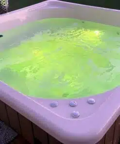 Palermo SÓZHATÓ négyszögletes 8 személyes üvegszálas dézsafürdő integrált kályhával 11