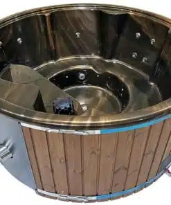 Hidegvizes merülő thermowood külső borítással, lépcsővel, leeresztővel 2