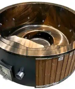 LUX IN 5 személyes INTEGRÁLT KÁLYHÁS PRÉMIUM AKRIL dézsafürdő USA márvány akril betéttel wellness csomagban