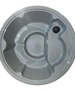 MEGÚJULT LUX IN SÓZHATÓ 8 személyes KÜLSŐ KÁLYHÁS PRÉMIUM AKRIL dézsafürdő szürke vagy fehér betéttel 3