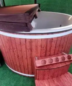 PEARL 6 személyes KÜLSŐ KÁLYHÁS üvegszálas dézsafürdő 4