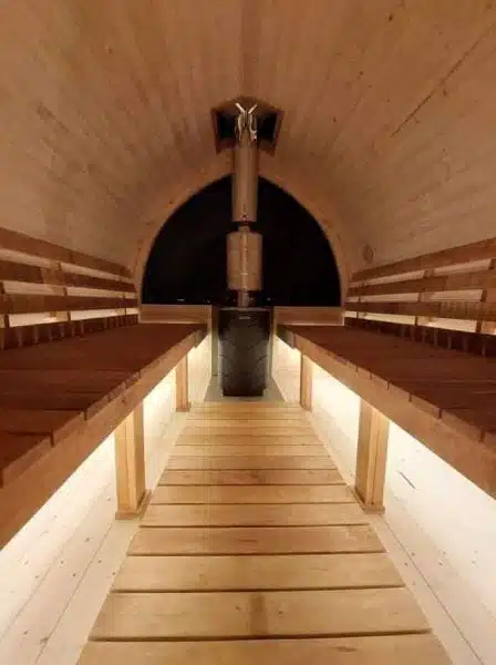 6-8 személyes LEVÉL alakú szauna 9 KW elektromos kályhával 7 6-8 személyes LEVÉL alakú szauna 9 KW elektromos kályhával 7