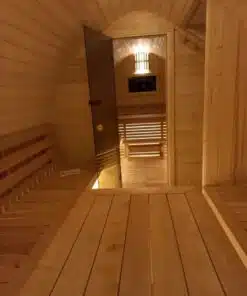 6-8 személyes LEVÉL alakú szauna 9 KW elektromos kályhával 19 6-8 személyes LEVÉL alakú szauna 9 KW elektromos kályhával 9