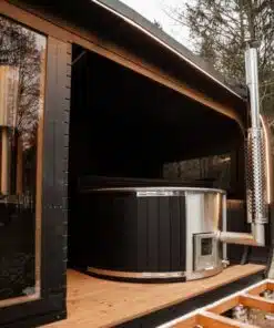 6 személyes LUX GOLD 2 in 1 szauna + dézsafürdő kombó 2