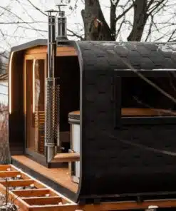 6 személyes LUX GOLD 2 in 1 szauna + dézsafürdő kombó 3